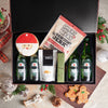 Happy Holidays Beer & Gourmet Snacks Basket, christmas gift, christmas, holiday gift, holiday, beer gift, beer, gourmet gift, gourmet