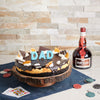 A Cheesecake for Dad Liquor Basket, liquor gift baskets, cake gift baskets, father's day, cheesecake, liquor, Canada Delivery