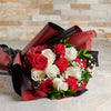 Bouquet of Red & White Roses, Toronto Same Day Flower Delivery, Valentine's Day gifts, roses