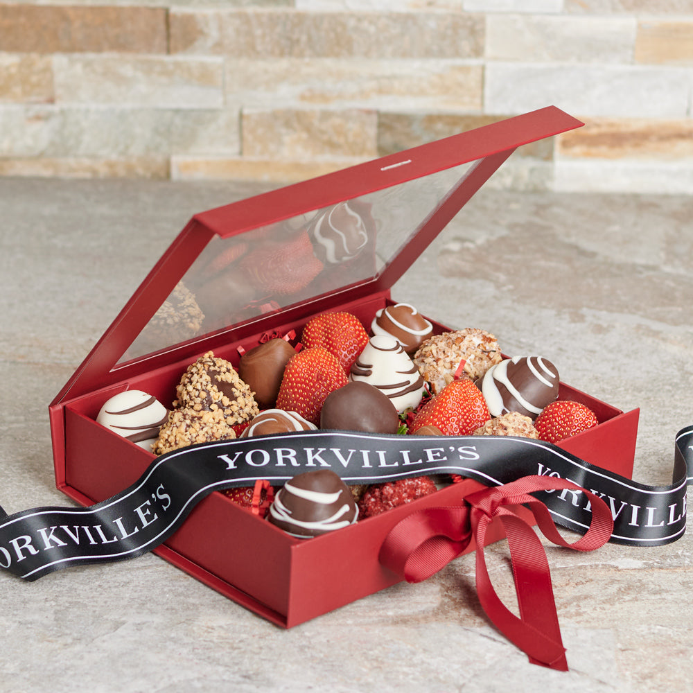 Assorted Chocolate Dipped Strawberries Gift, Toronto Same Day Delivery, Valentine's Day gifts, chocolate gifts