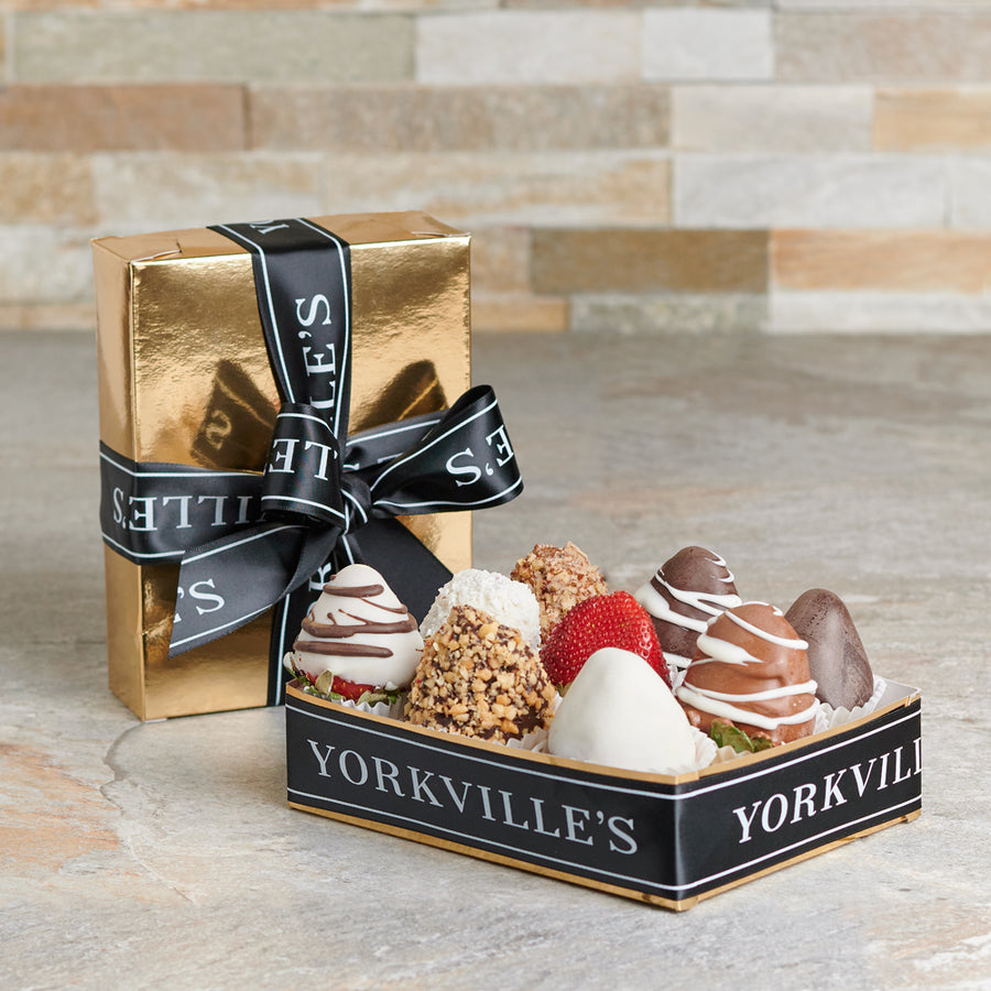 Chocolate Dipped Strawberry Box, Valentine's Day gifts, chocolate covered strawberries