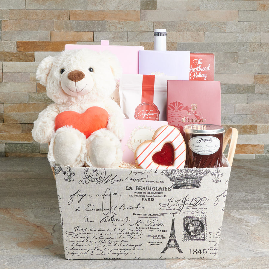 Sweet Romance in Paris Gift Basket