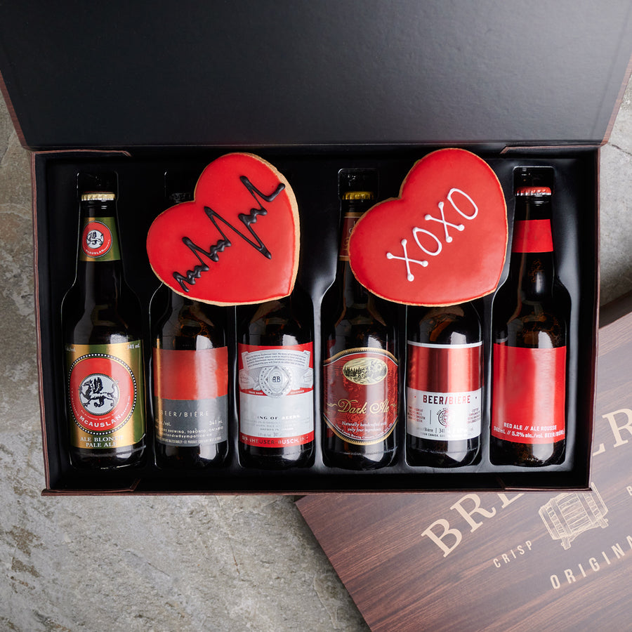 Be My Valentine Beer Crate, Valentine's Day gifts, beer gifts