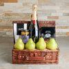 Pears for Sharing Champagne Gift Basket, gourmet gift, gourmet, sparkling wine gift, sparkling wine, champagne gift, champagne, fruit gift, fruit