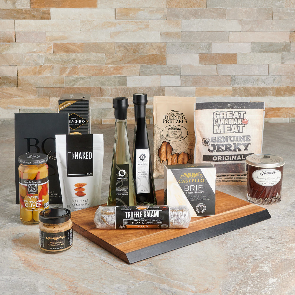 Royal Oak Gift Basket, gourmet gift, gourmet, cheeseboard gift, cheeseboard, cheese gift, cheese