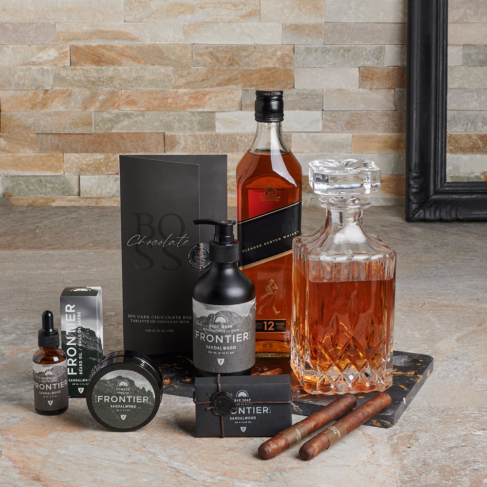 Spa &amp; Liquor Gift Set for Him, liquor gift, liquor, spa gift, spa, spa gift for him, mens spa gift, fathers day, fathers day gift