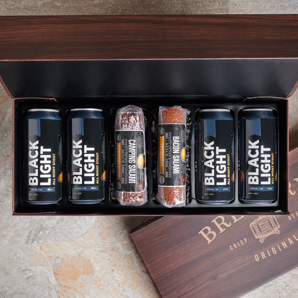 Craft Beer &amp; Salami Gift Box, beer gift, craft beer gift, gourmet gift, charcuterie gift, salami gift, fathers day, fathers day gift