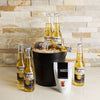 Corona At The Beach Gift Basket, beer gift sets, gourmet gifts, gifts, beer, almonds, carrying pail 