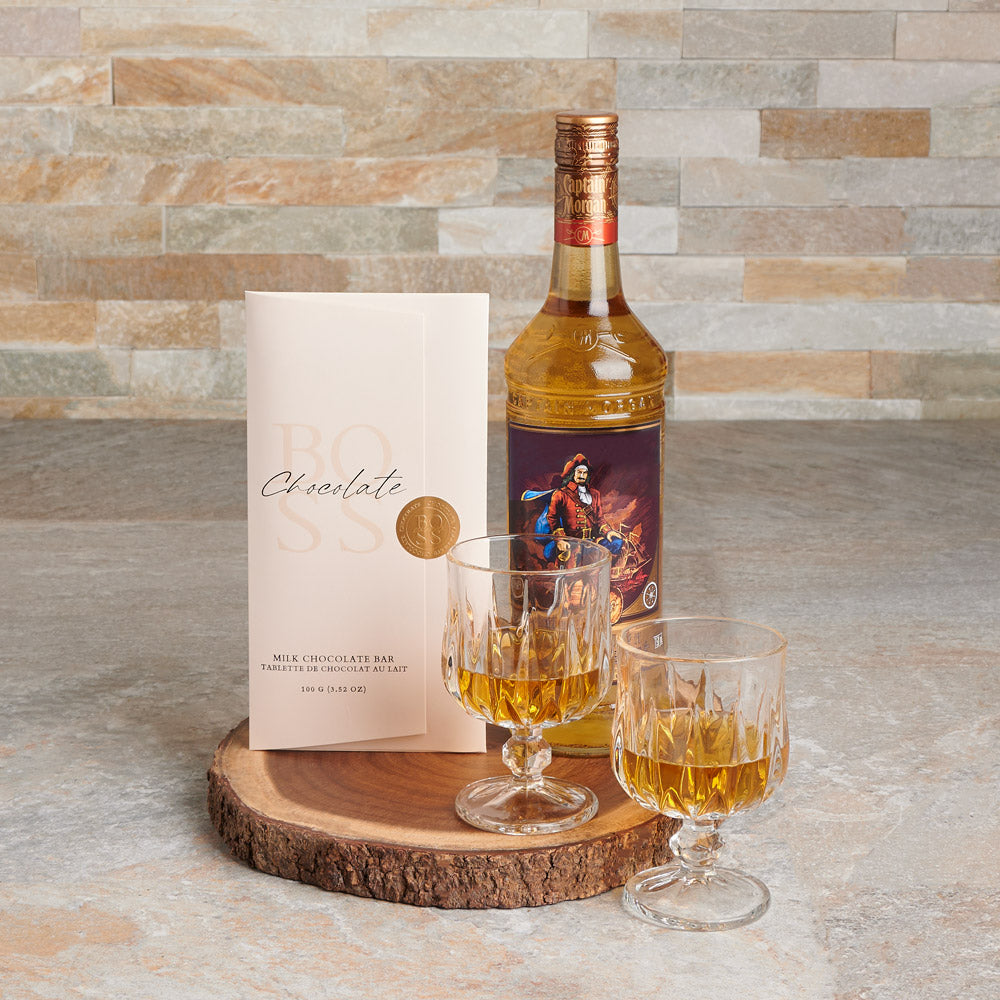 The Table for Two Liquor Gift Set, liquor gift, liquor, fathers day, fathers day gift, chocolate gift, chocolate