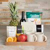 Assorted Fruit & Wine Gift Basket, gourmet gift, gourmet, wine gift, wine, tea gift, tea, fruit gift basket, fruit basket, fruit