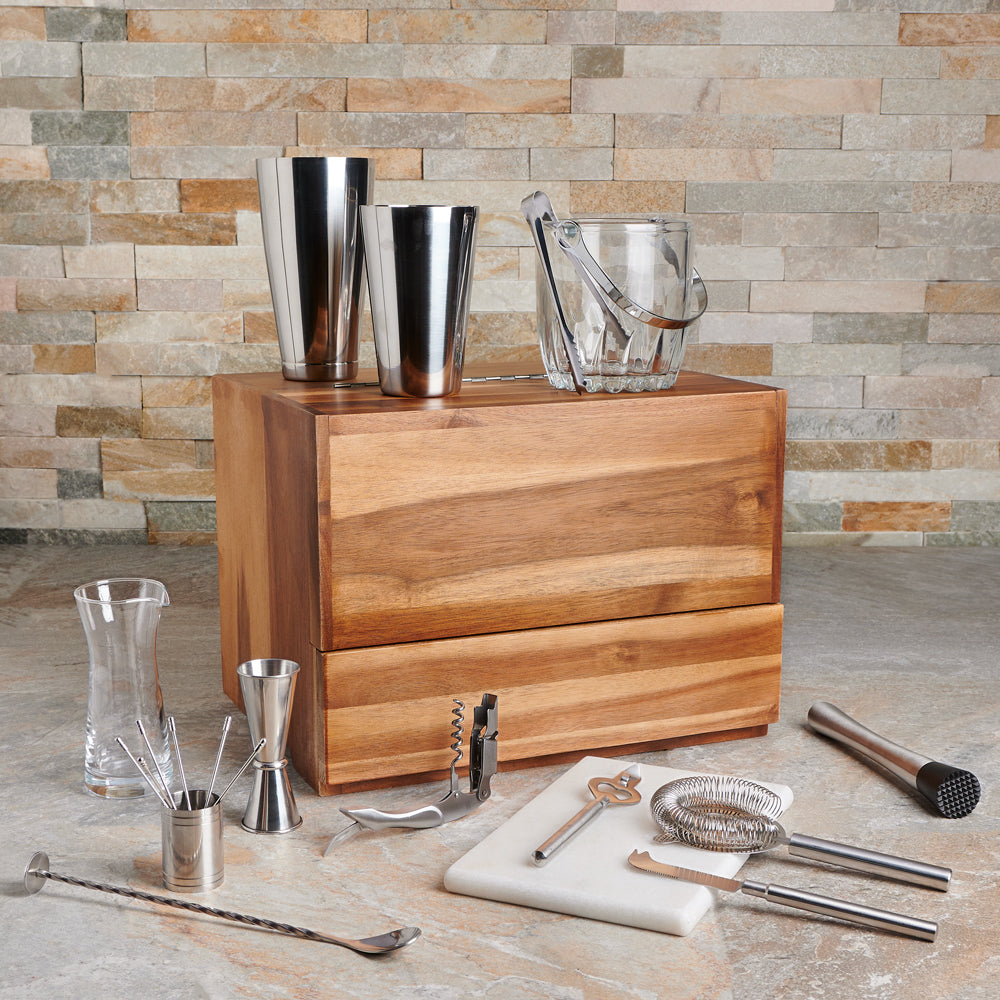 Sparkling Wine & Bar Set, sparkling wine gift, sparkling wine, champagne gift, champagne, bar set gift, bartender gift