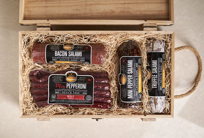 The Rustic Salami Delight, gift baskets, gifts, salami