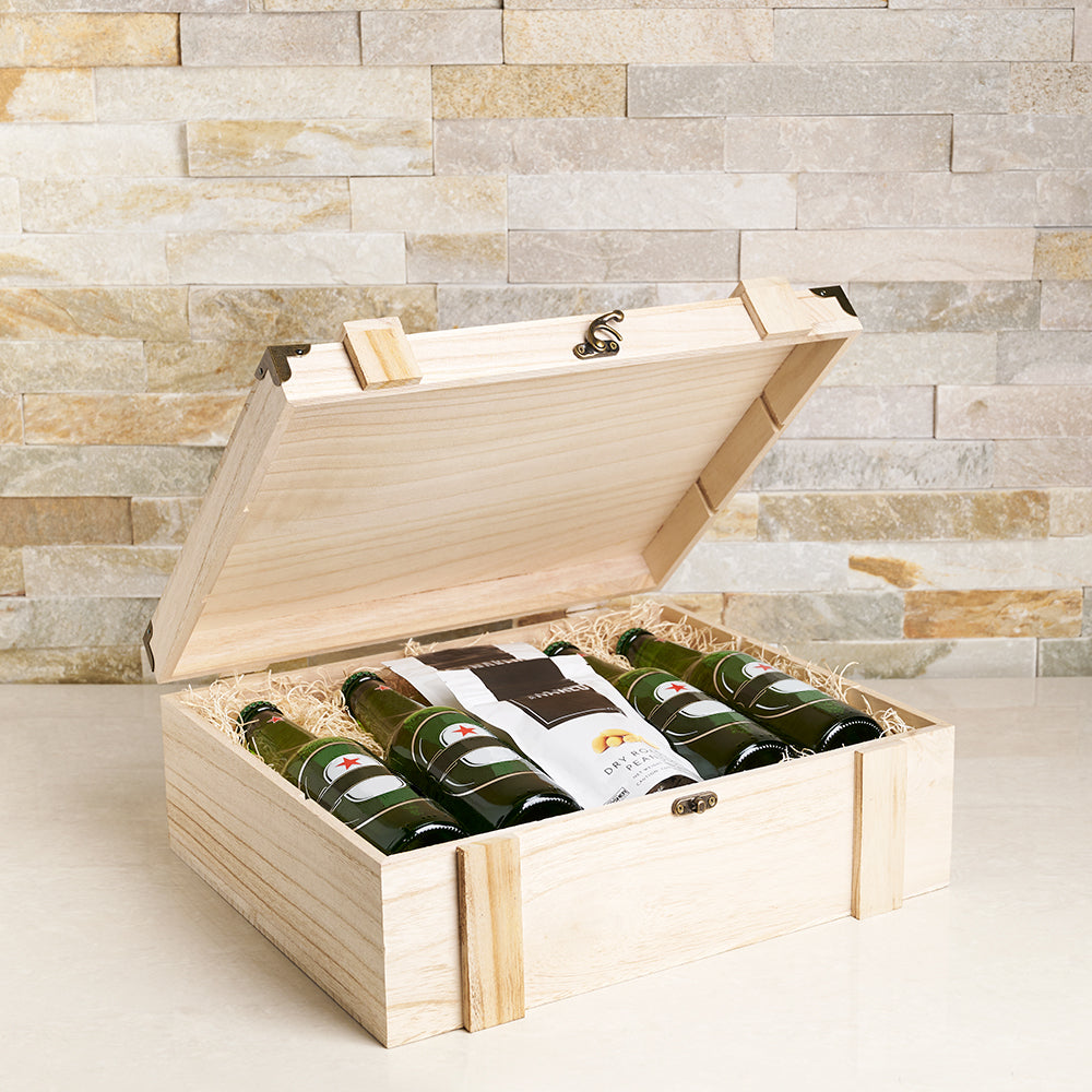 The Nuts & Beer Gift Box, beer gift baskets, gourmet gifts, gifts, beer