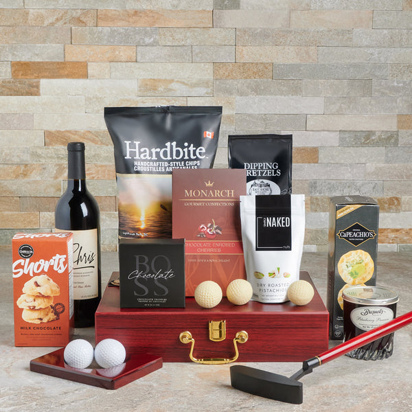 Chocolate,  gourmet,  gourmet gifts,  Snacks,  Wine Set,  wine gift set,  wine gift,  wine,  golf,  Set 24063-2021, wine gift set delivery, delivery wine gift set, golf snack set canada, canada golf snack set, toronto