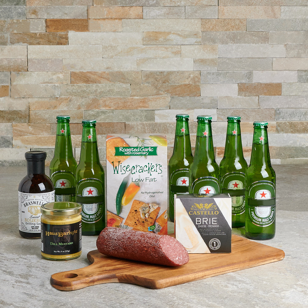St. Patrick’s Day Beer &amp; Savory Snacks Gift Set, beer gift, gourmet gift, st patricks day gift