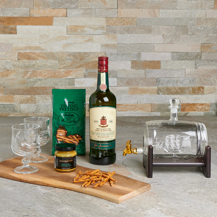 Nautical Liquor & Decanter Gift Set, liquor gift, st patricks day gift, st patricks day, gourmet gift, decanter gift