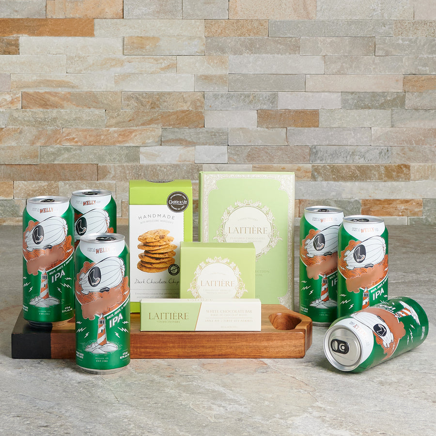 Sweet St. Patrick’s Day Gift Basket, chocolate gift, craft beer gift, beer gift, st patrick's day gift, st patrick's day beer gift, st patrick's day, craft beer