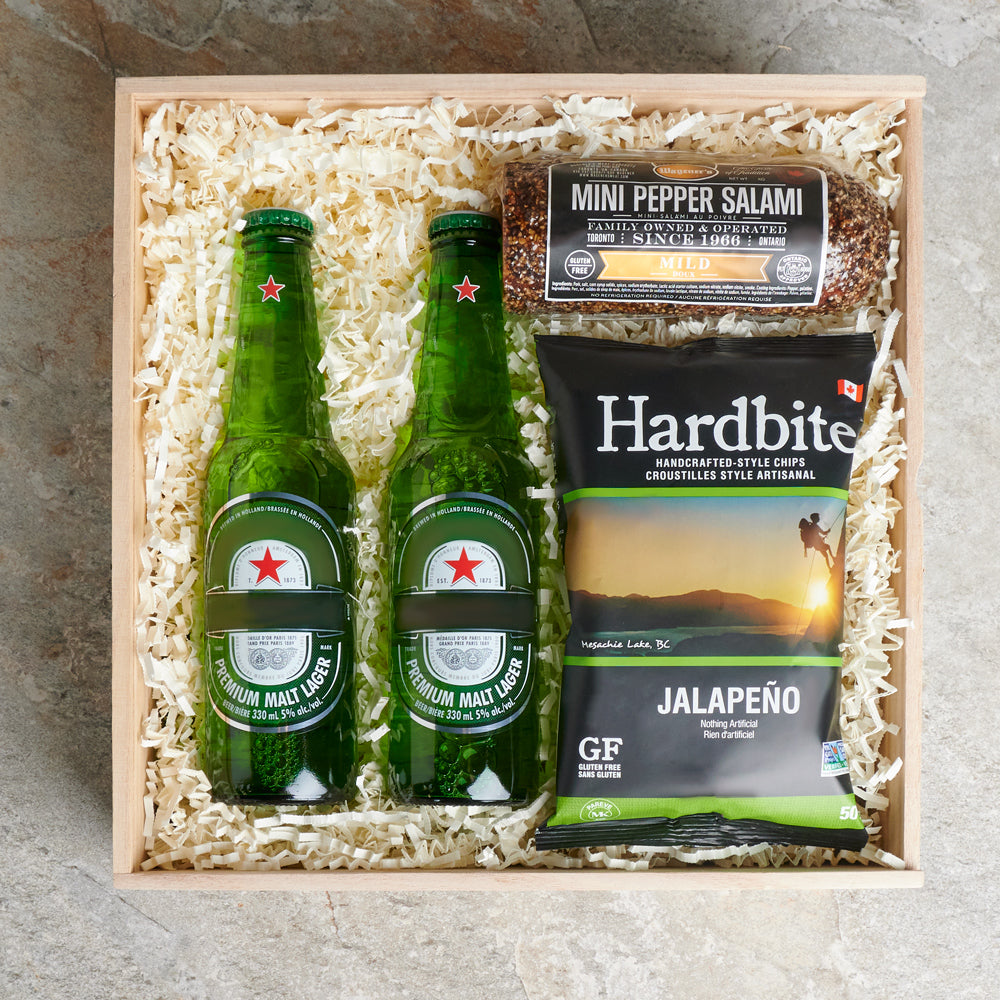 St. Patrick’s Day Beer &amp; Bites Gift Box, st patricks day gift, st patricks day beer gift, st patricks day, beer gift, beer