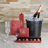 Gourmet Delight Celebration Basket, gourmet gift, champagne gift, sparkling wine gift, champagne, sparkling wine