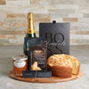 Wedded with Champagne Gourmet Basket, sparkling wine gift, champagne gift, sparkling wine, champagne, coffee gift, coffee cake