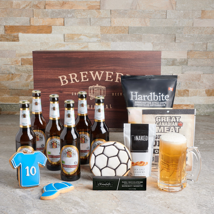 Ultimate Soccer Fan Beer Gift, beer gift, beer, cookie gift, cookie, snack gift, snacks, sports gift, sports, soccer gift, soccer
