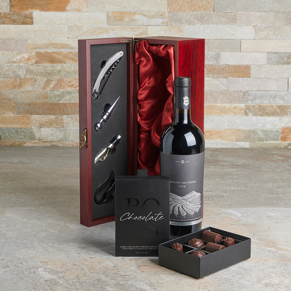 Fantastic Wine Appreciation Gift, wine gift, wine, chocolate gift, chocolate, wine pairing gift