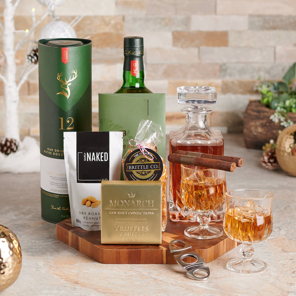 Merry Liquor &amp; Decanter Gift Set, christmas gift, christmas, holiday gift, holiday, liquor gift, liquor, decanter gift, decanter, gourmet gift, gourmet