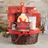 St. Nick's Tale of Treats Christmas Gift Basket, chocolate cranberry,  Chocolate,  candy,  pretzels,  jam,  beet chips,  cookies,  Gift Basket,  popcorn,  christmas gift basket delivery, delivery christmas gift basket, christmas canada, toronto