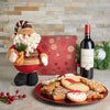 Claus’ Wine Christmas Gift Basket, Christmas Gift Baskets, Wine Gift Baskets, Gourmet Gift Baskets, Xmas Gifts, Cookies, Wine, Canada Delivery
