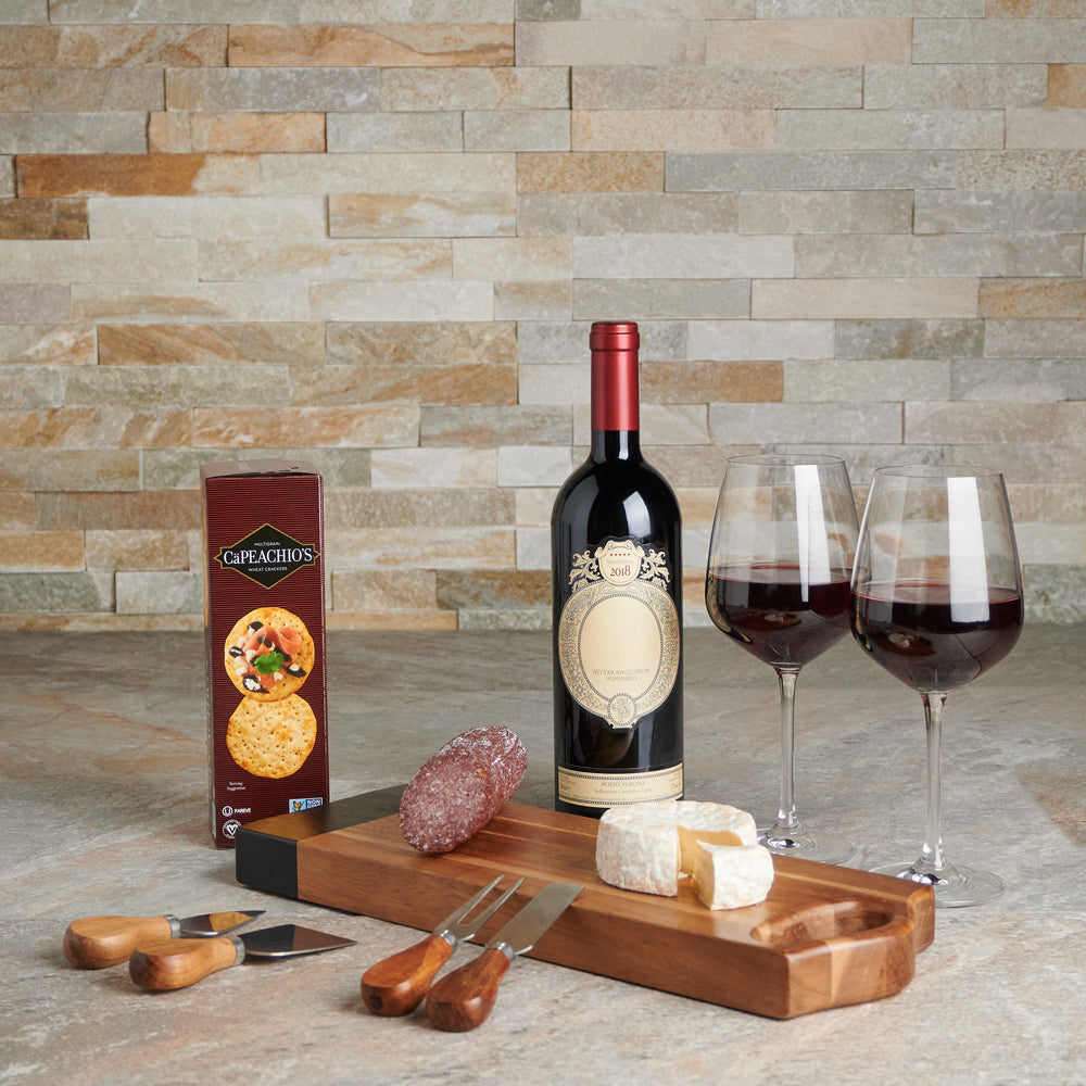 Taste of Indulgence Wine Gift Basket