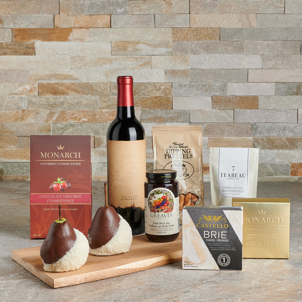 Heavenly Treats Gift Set with Wine