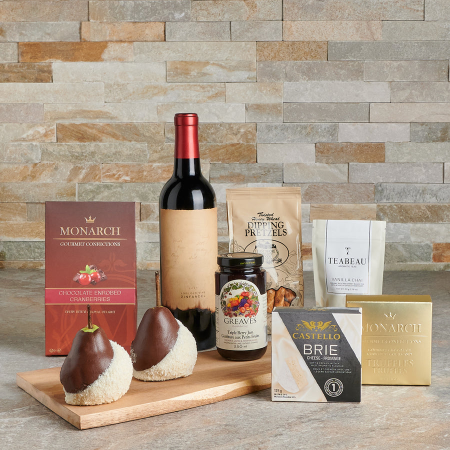 Heavenly Treats Gift Set with Wine