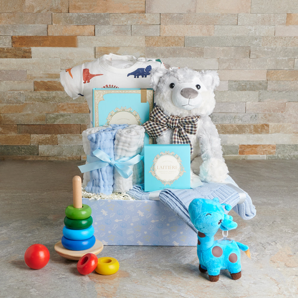 The Joyful Baby Boy Gift Set, baby gift, baby, baby boy gift, baby boy, baby shower gift, boy baby shower gift