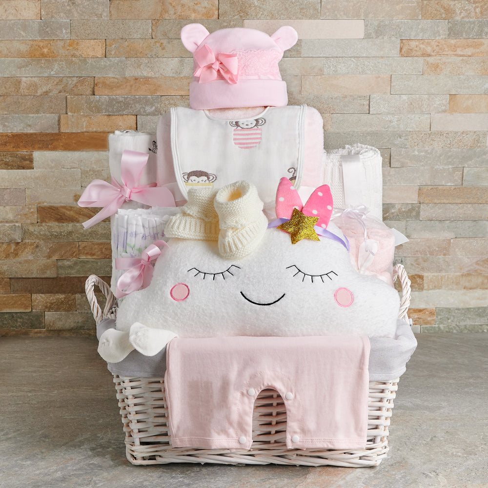 The Pretty Princess Baby Gift Basket, baby gift, baby, baby girl gift, baby girl, baby shower gift, baby shower