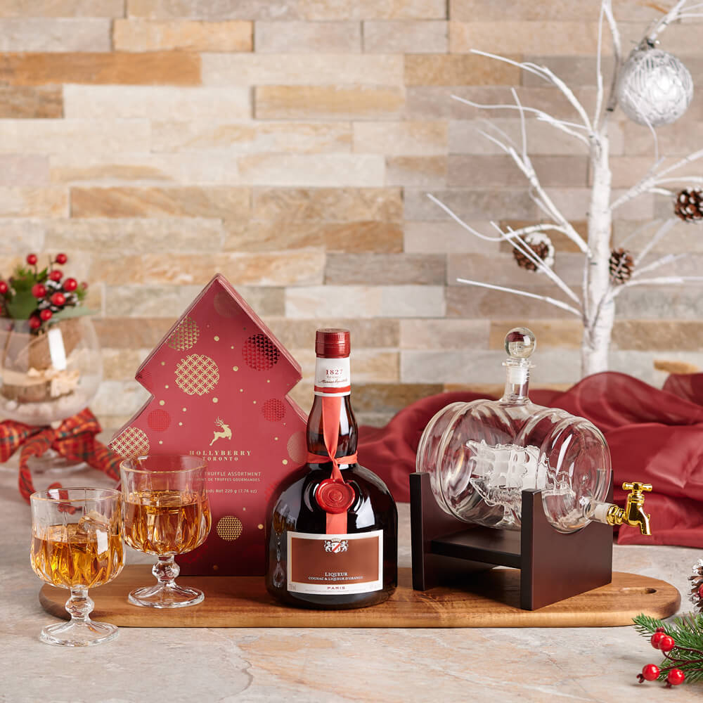 Ship In A Barrel Liquor Decanter Gift Set, christmas gift, christmas, holiday gift, holiday, liquor gift, liquor, gourmet gift, gourmet, decanter gift, decanter