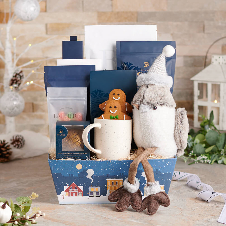 Snowflake & Sweet Treats Set, gourmet gift, gourmet, christmas gift, christmas, holiday gift, holiday, hot chocolate gift, hot chocolate