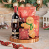 Snowy Gift Basket, wine gift, wine, christmas gift, christmas, holiday gift, holiday, gourmet gift, gourmet, chocolate gift, chocolate