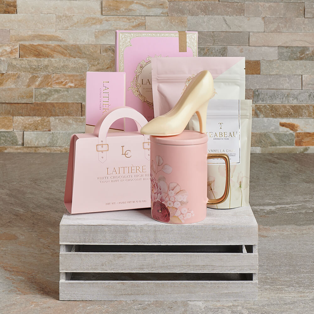 Tea Break Chocolate Gift Crate, chocolate gift, chocolate, tea gift, tea, gourmet gift, gourmet