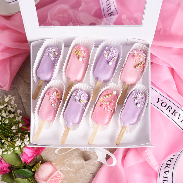 Tempting Cake-cicle Gift Box, gourmet gift, gourmet, cake gift, cake, baked goods gift, baked goods, cake pop gift, cake pop