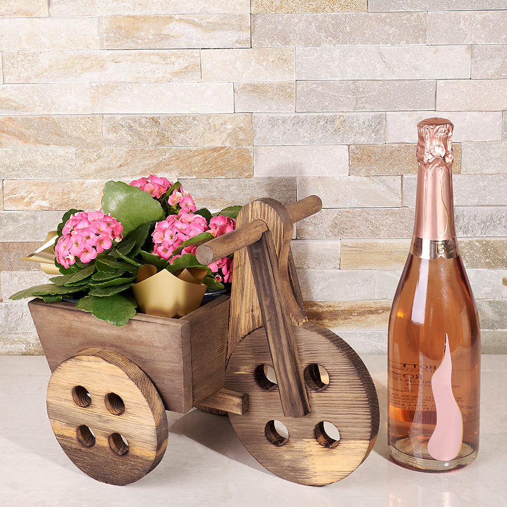 The Flower &amp; Champagne Cart – Flower Arrangements – Canada delivery