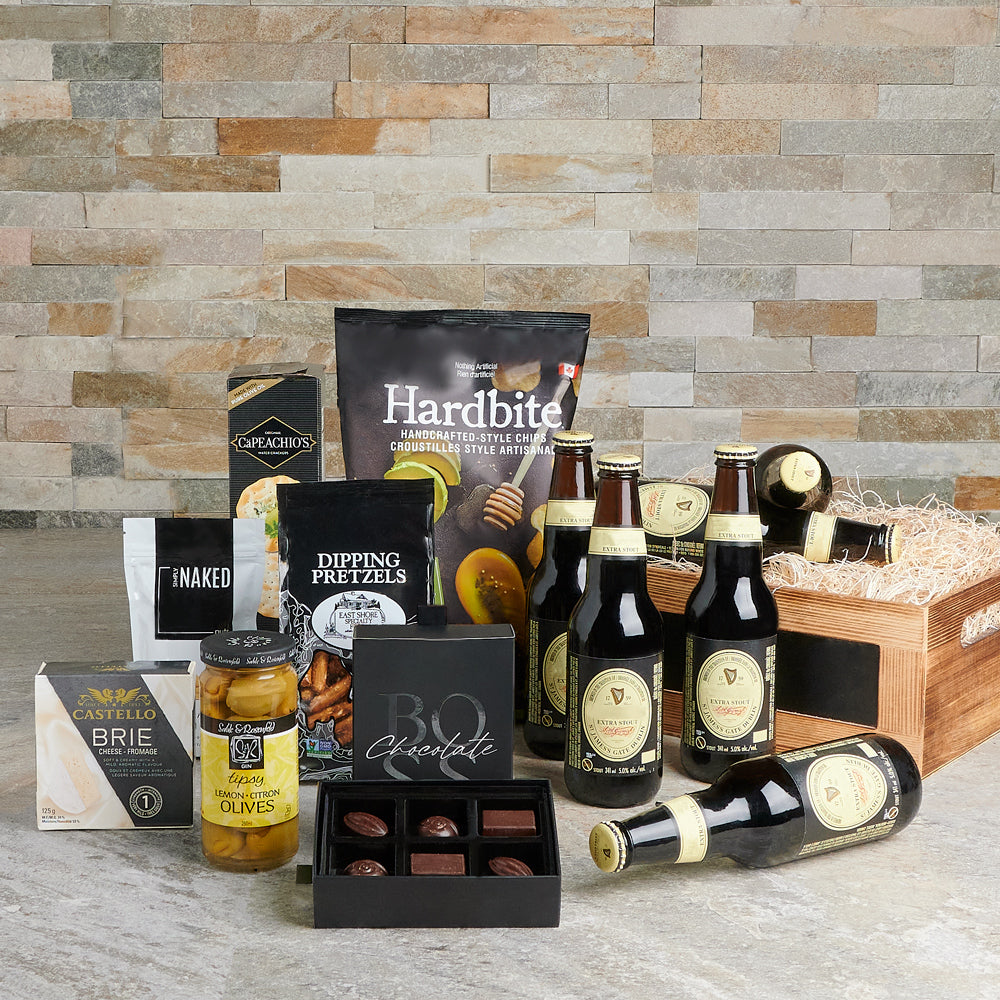 The Beer & Snack Party Crate, beer gift, beer, gourmet gift, gourmet, chocolate gift, chocolate