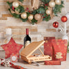 Yuletide Wine & Snack Gift Basket, christmas gift, christmas, holiday gift, holiday, gourmet gift, gourmet, wine gift, wine, chocolate gift, chocolate