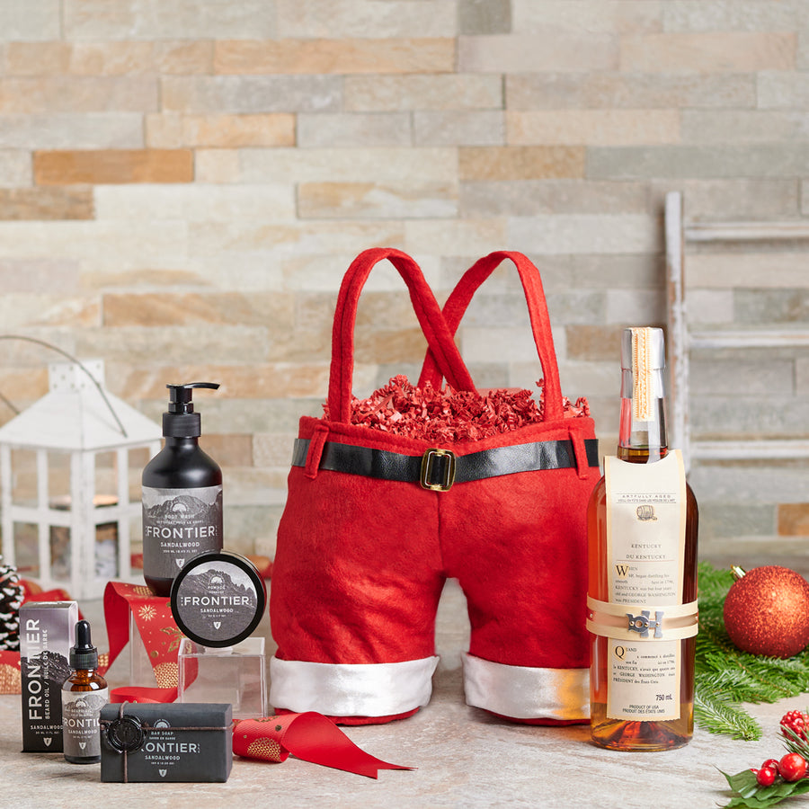The Stylish Man's Christmas Gift, Christmas gift baskets, gifts for men, spa gift baskets, liquor gift baskets