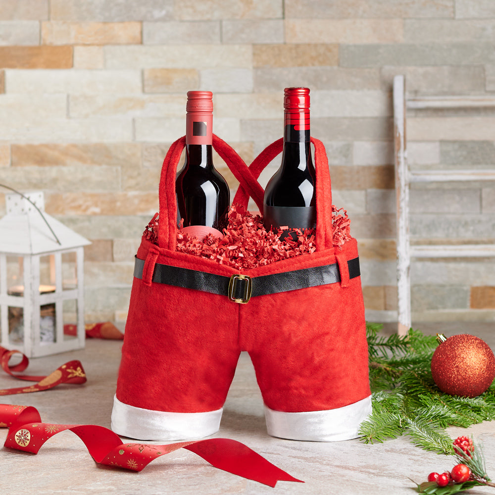 Merry & Bright Wine Gift Basket, Christmas gift baskets, wine gift baskets