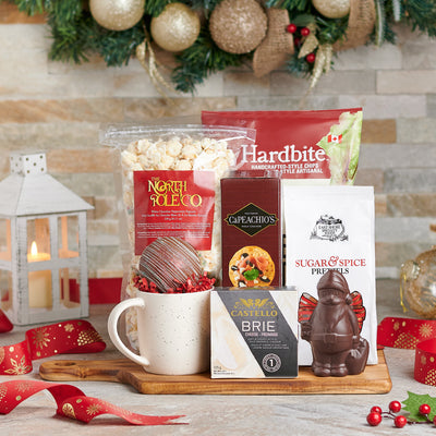 Christmas Quick Snacking Gift Set, Christmas gift baskets, gourmet gift baskets