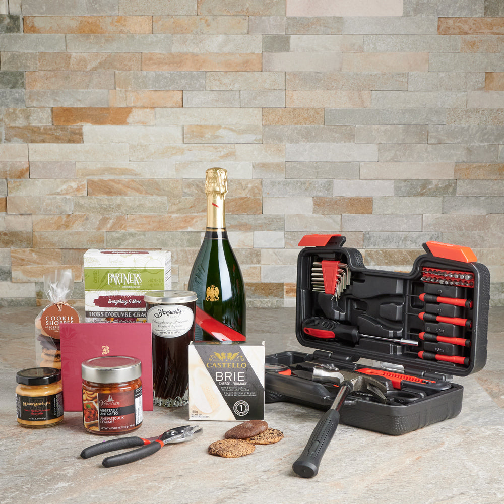 gourmet,  crackers,  Chocolate,  Cheese,  champagne gift set,  Champagne Gift Basket,  Champagne, tool set gift delivery, delivery tool set gift, tool champagne canada, canada tool champagne, toronto