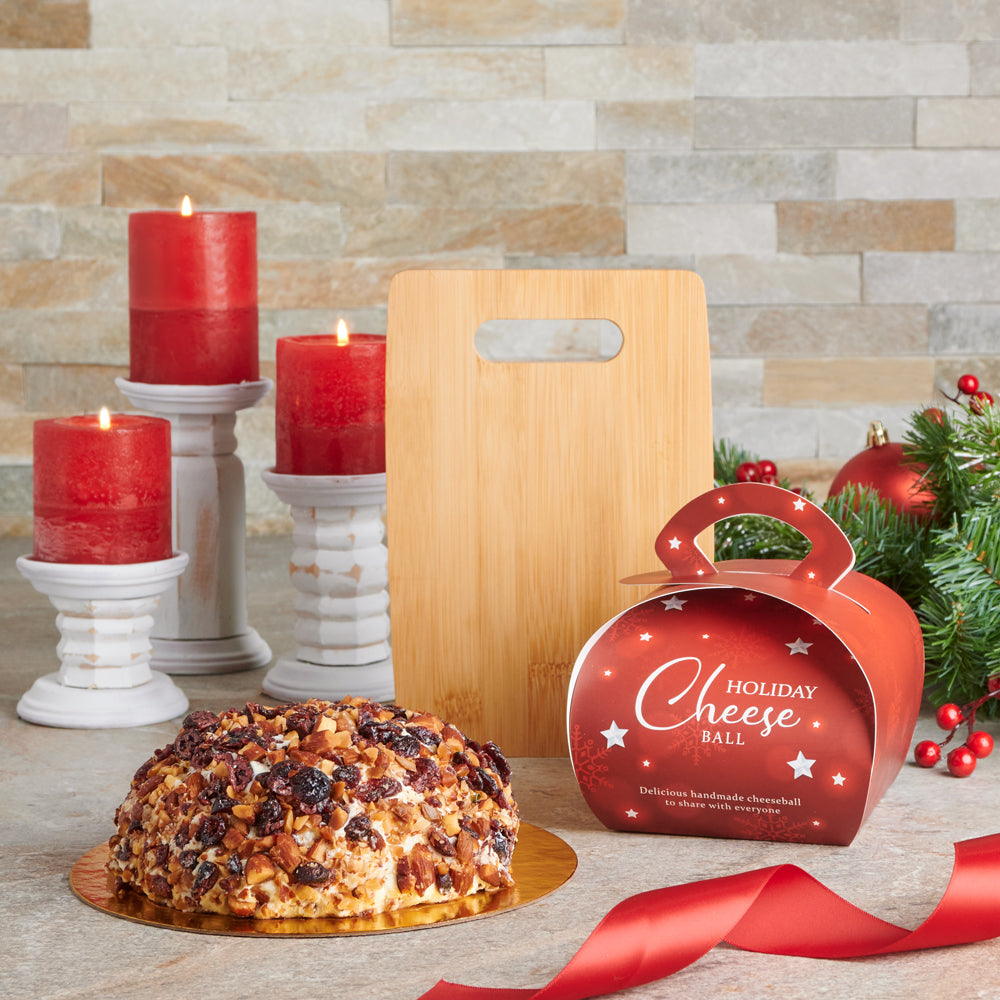 Classic Cranberry &amp; Almond Cheeseball Gift, Gourmet Gift Baskets, Christmas Gift Baskets, Xmas Gifts, Cheeseball, Canada Delivery