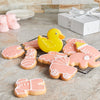 Pink Welcome Baby Girl Cookies, Baby Girl Cookies, Baby Girl Gifts, Baked Goods, Canada Delivery