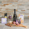 Cheese & Savory Treats Champagne Gift Basket, Champagne Gift Baskets, Gourmet Gift Baskets, Canada Delivery